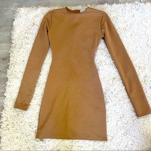 Missguided Fanny Lyckman Camel Bandage bodycon Dress 4